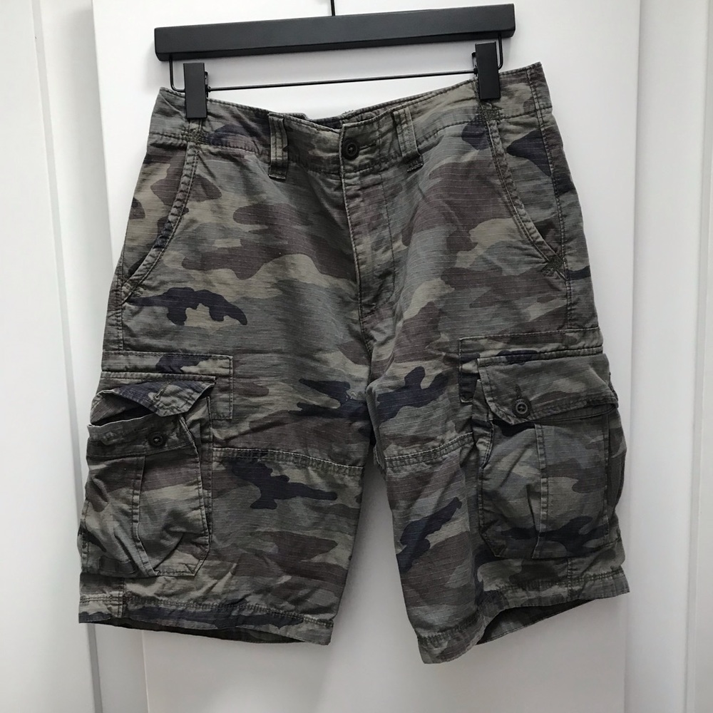 Camo cargo shorts